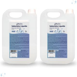 Sabonete Liquido 5 Litros C/ Hidratante - Neutro Sem Cheiro 2 Unidades em Oferta na Shopee