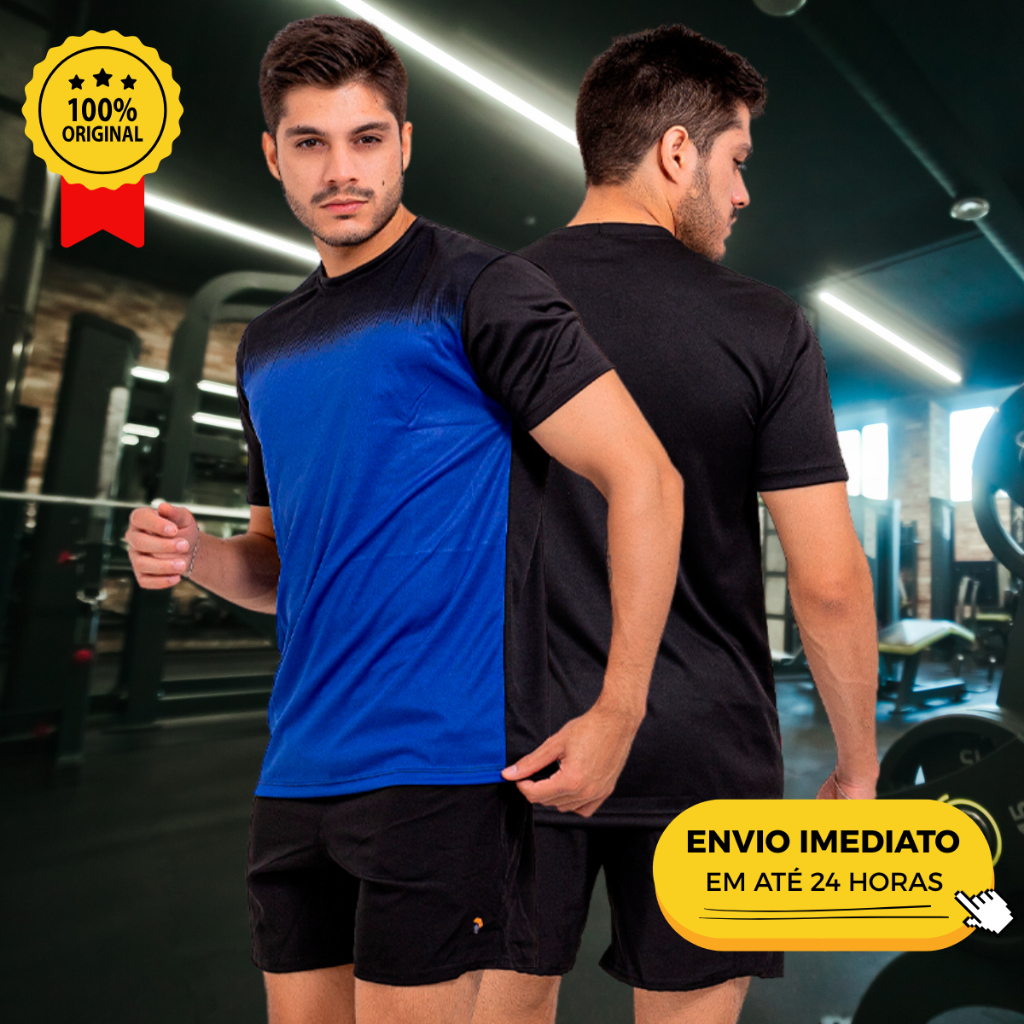 Camisetas Camisa Plus Size Dry Fit Poliéster Corrida Academia Masculina Lisa Básica Grande em Oferta na Shopee