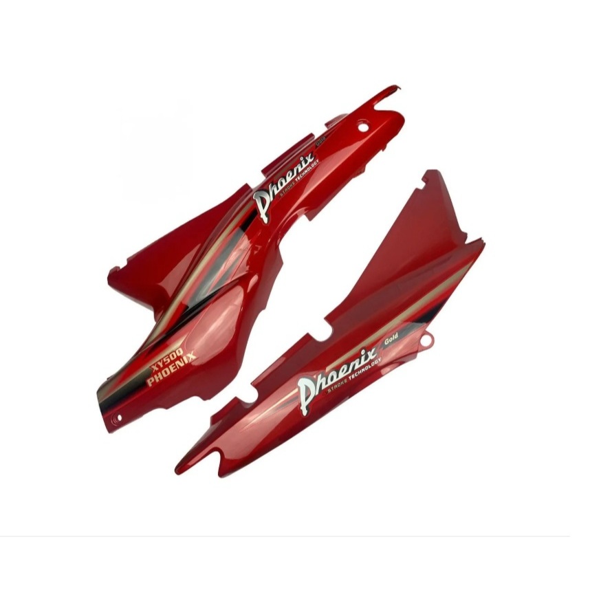 Par tampa rabeta lateral shineray Phoenix gold vermelha