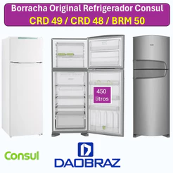 Jogo de Borrachas Original "Modelos CRD49/48 e BRM50 -compatível com Refrigerador Consul/Brastemp"