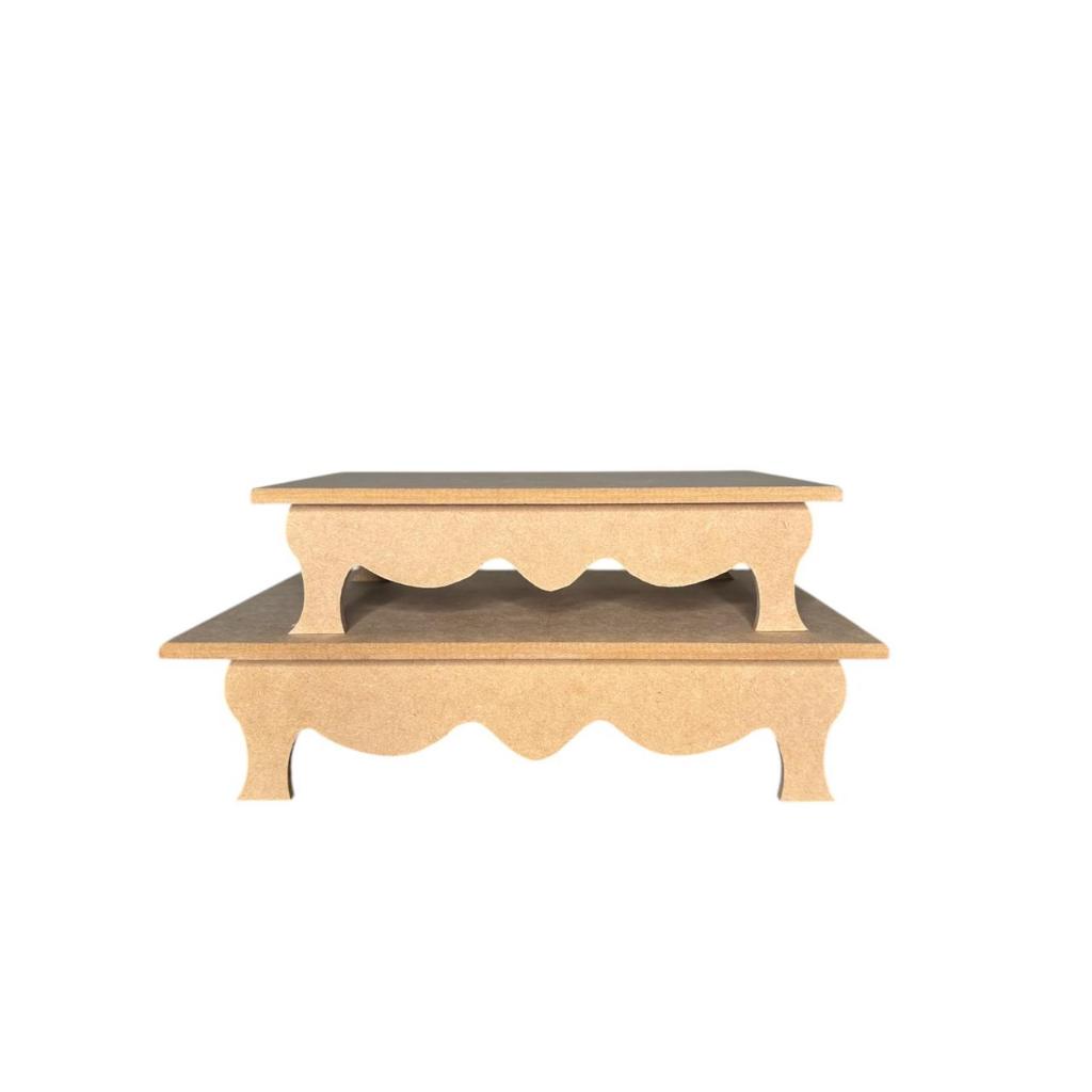Kit 2 Bandeja Para Docinho Aniversario Mdf Cru Decoração