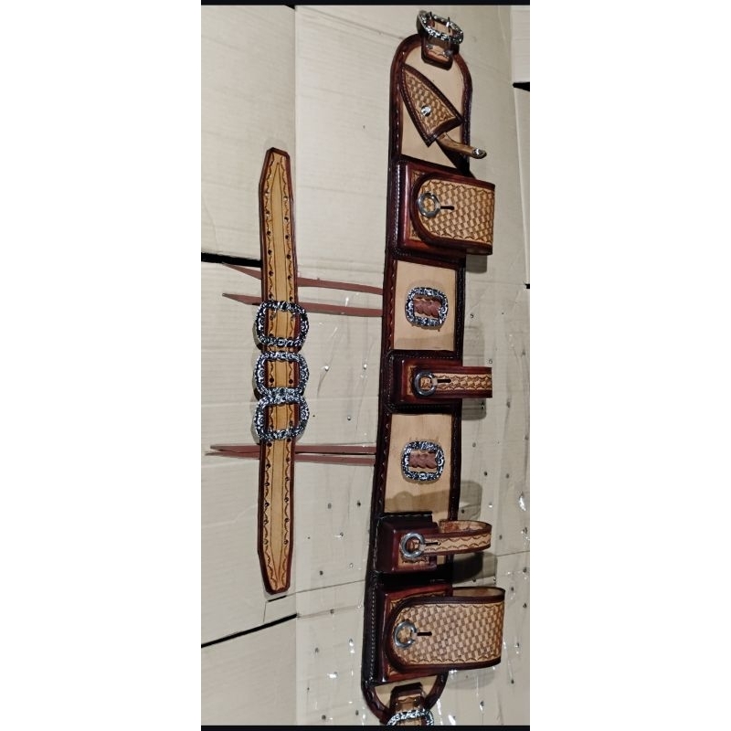 Guaiaca Sertaneja em couro legítimo artesanal