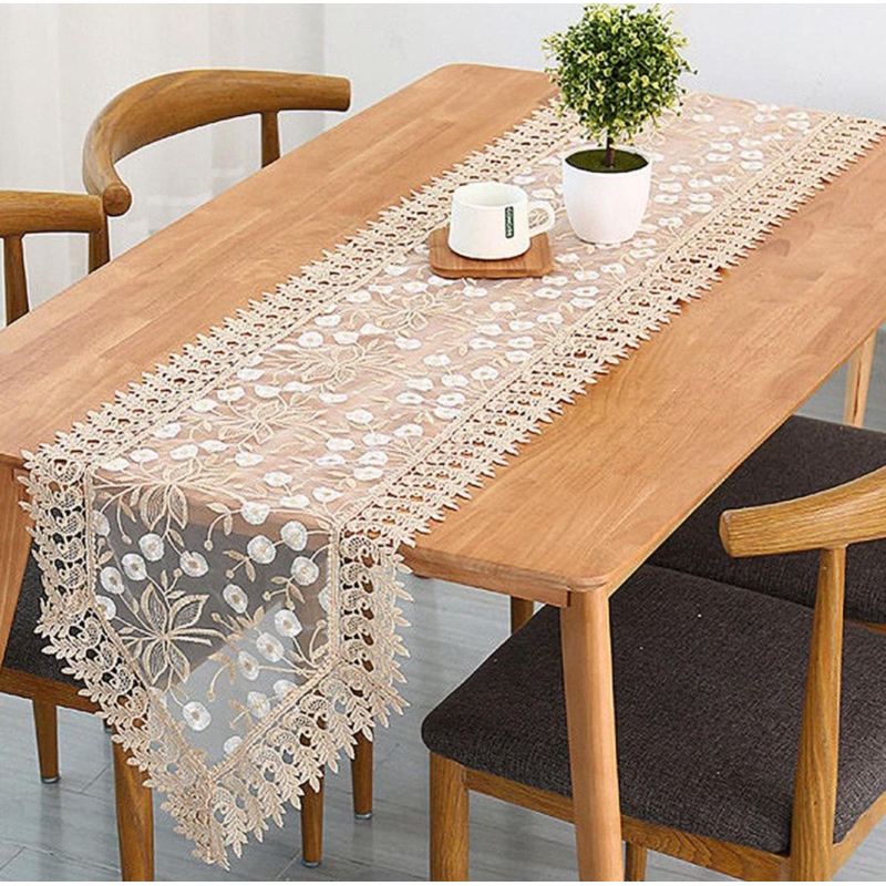 Trilho de Mesa Renda Bordado 1.50m Caminho de Mesa Guipir Decorativo Elegante em Oferta na Shopee