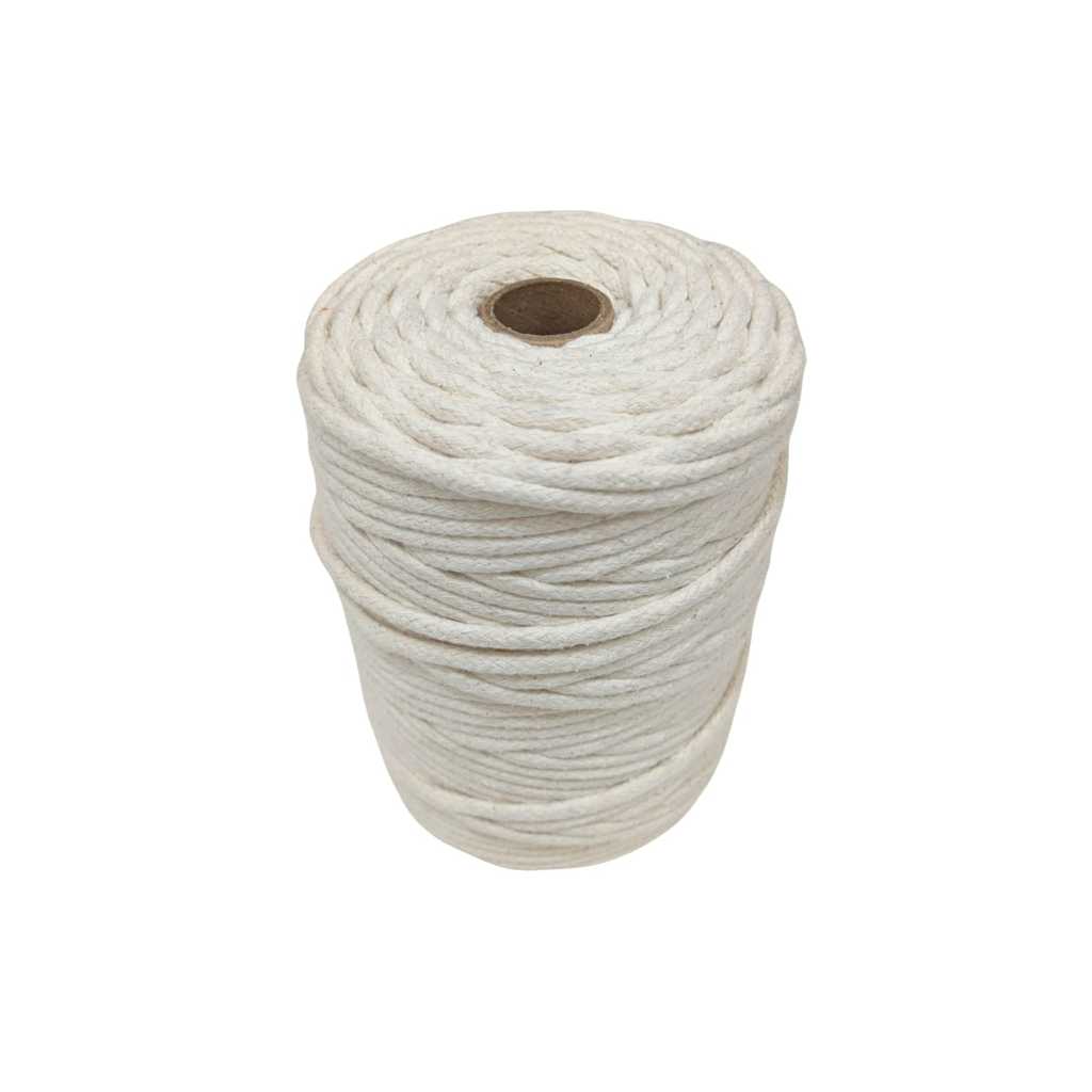 Cordão Trancado 100% Algodão – Para Artesanato, Macramê e Punhos de Rede de Dormir 6mm - 100 Metros em Oferta na Shopee