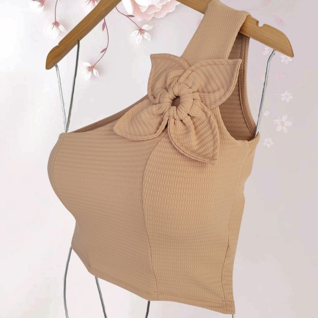 Cropped Feminino Nula Manca Top Com Bojo Manga Única em Oferta na Shopee