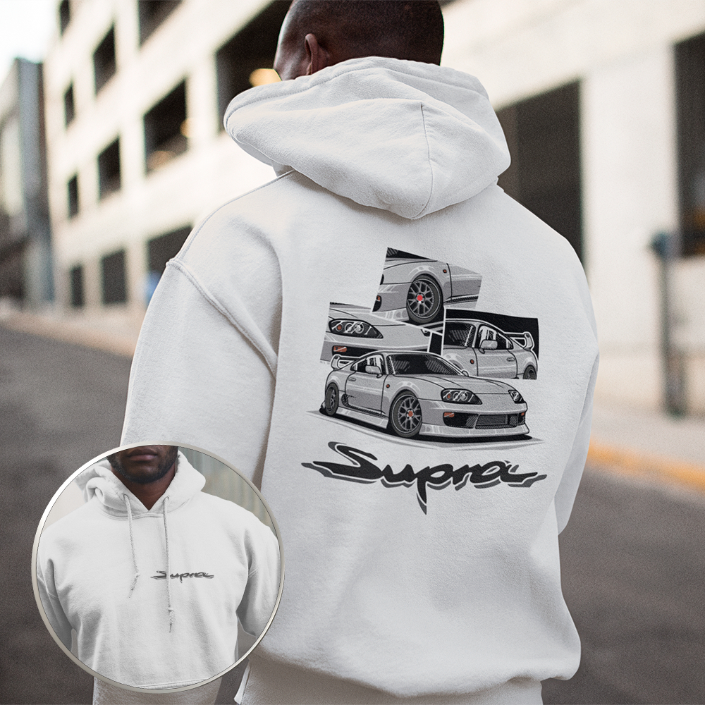 Moletom Canguru Com Bolso Capuz Lançamento Blusa Estampada Supra Carro Estilosa 100% Algodão Premium