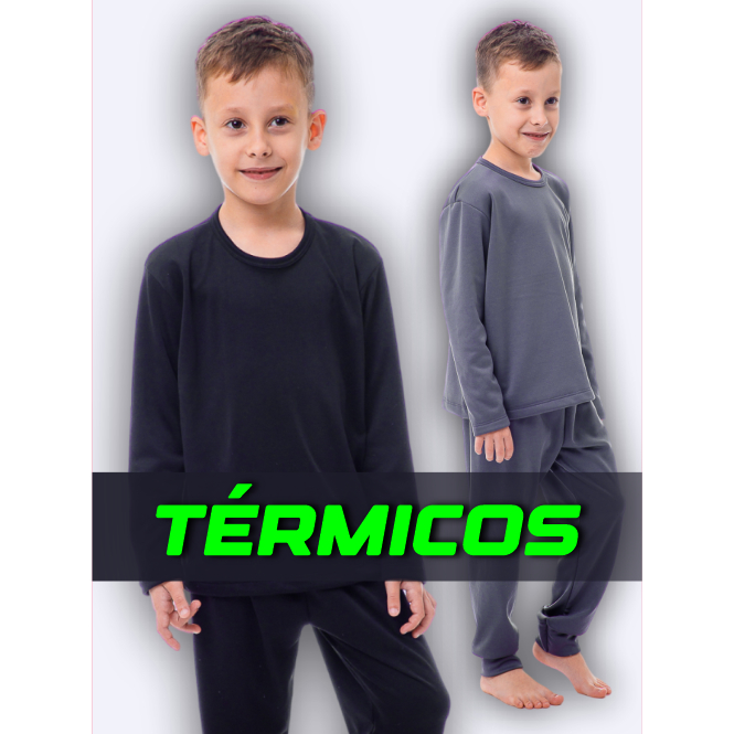 Conjunto Térmico Peluciado Infantil Menino e Menina - Inverno - Meia Estação em Oferta na Shopee