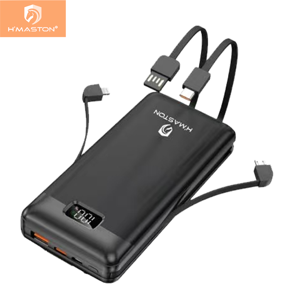H'Maston YD-41 Carregador Portátil 20000mah Power Bank 22.5w Carga Rápida com display LED