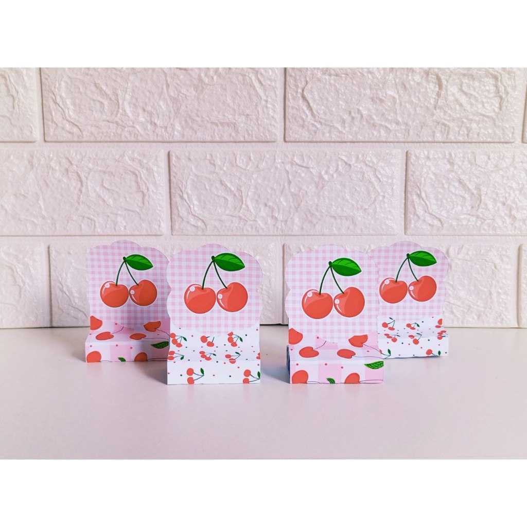 Cerejinha Porta Bis Duplo Aniversário | Festa Infantil | Lembrancinhas Personalizadas