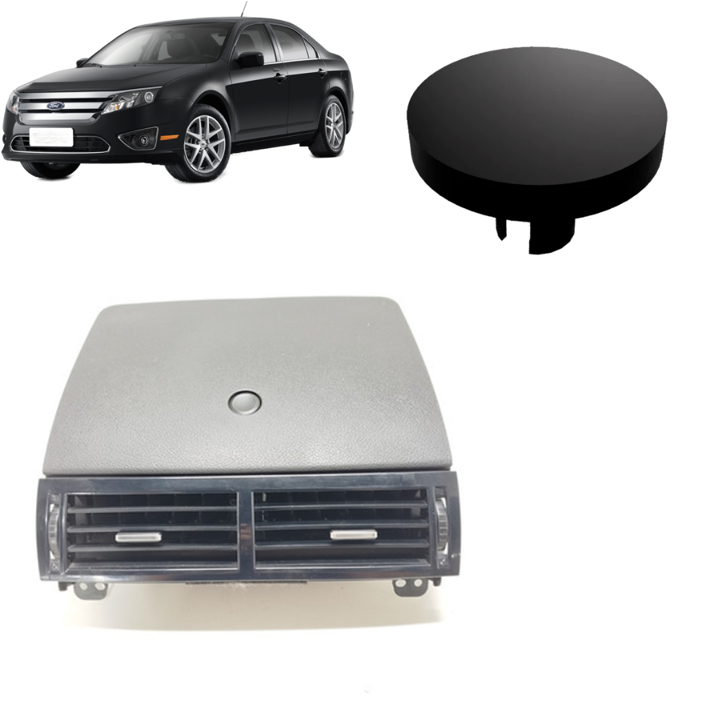 Botão Tampa Porta Objeto Painel Instrumento Tabelier Difusor Ar Central Ford Fusion 2004/2012