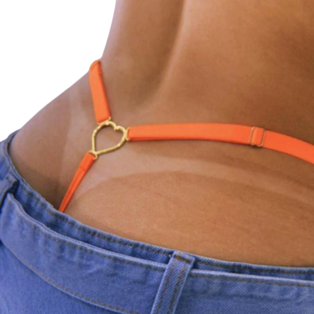 Calcinha Fio Dental Com Pingente De Coração Sensual Sexy em Oferta na Shopee