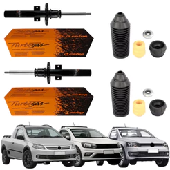 PAR AMORTECEDOR DIANTEIRO SAVEIRO G5 G6 G7 2008 A 2025 COFAP + KIT