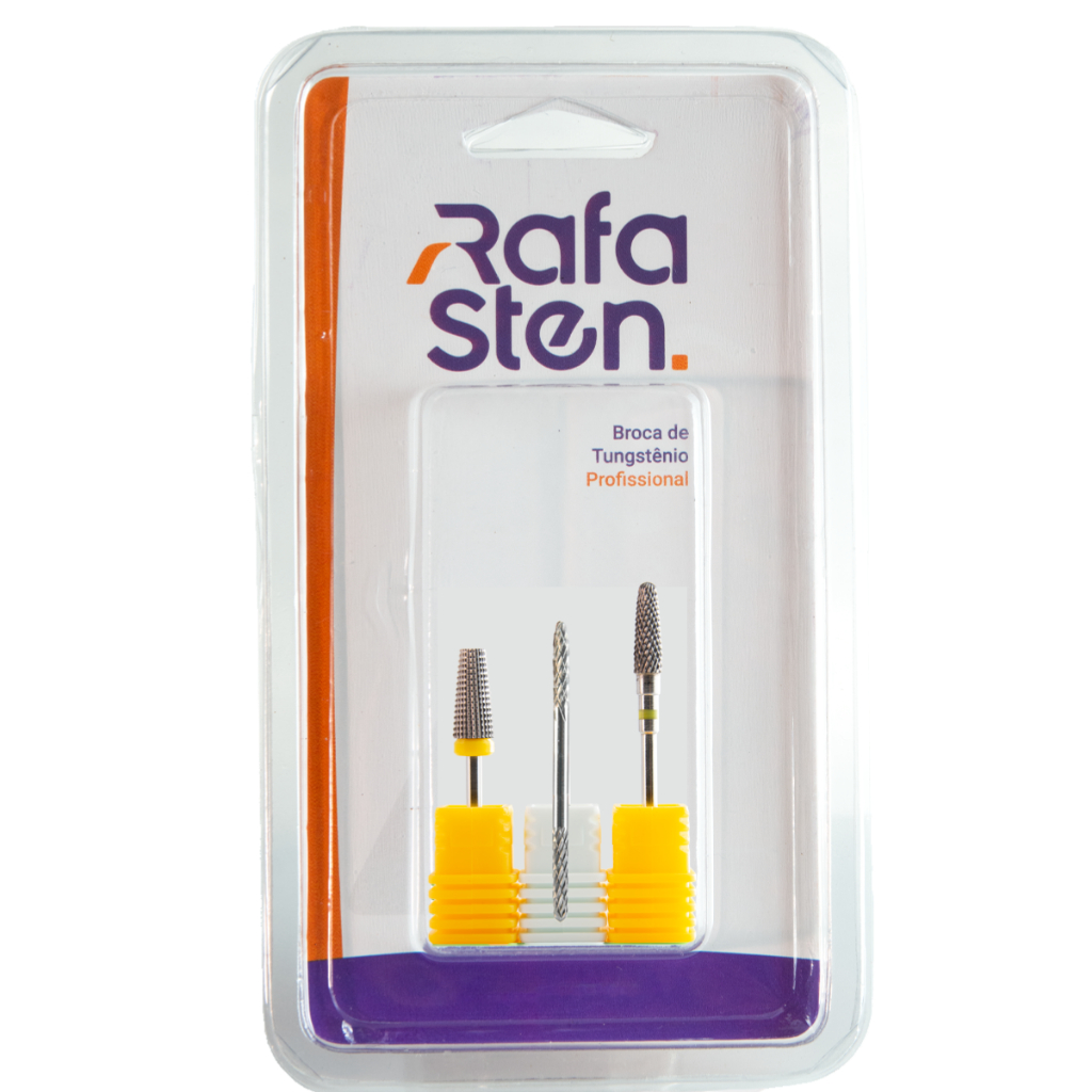 Kit 3 Broca Tungstênio Profissional Unha Gel Nail Art Broca Agulha conica Nivelamento Acab...