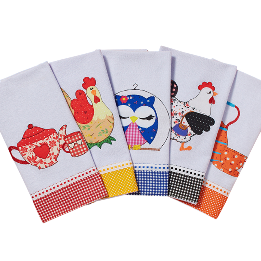 Kit 10 Panos De Prato Copa Atacado Barrado Patchwork Premium