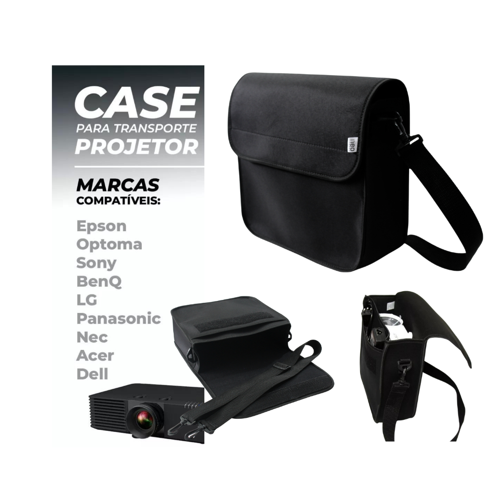 Bolsa Capa Maleta Projetor Benq Epson Nec Sony LG E Outros - Impermeàvel