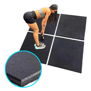 Kit 10 Pisos Emborrachado Academia Crossfit 2,5 Metros 50x50cm 15mm em Oferta na Shopee