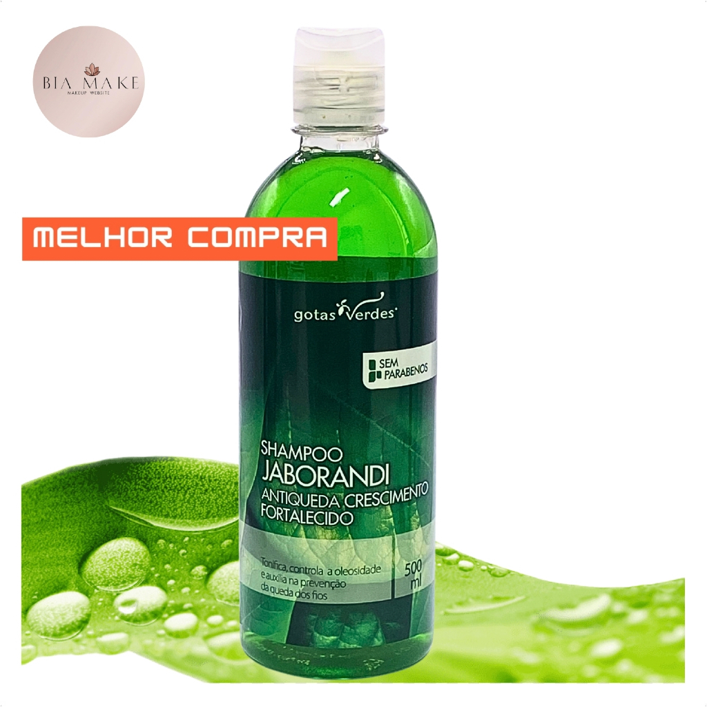 Shampo Fortalecedor Antiquedas Gotas Verdes 500ml Jaborandi