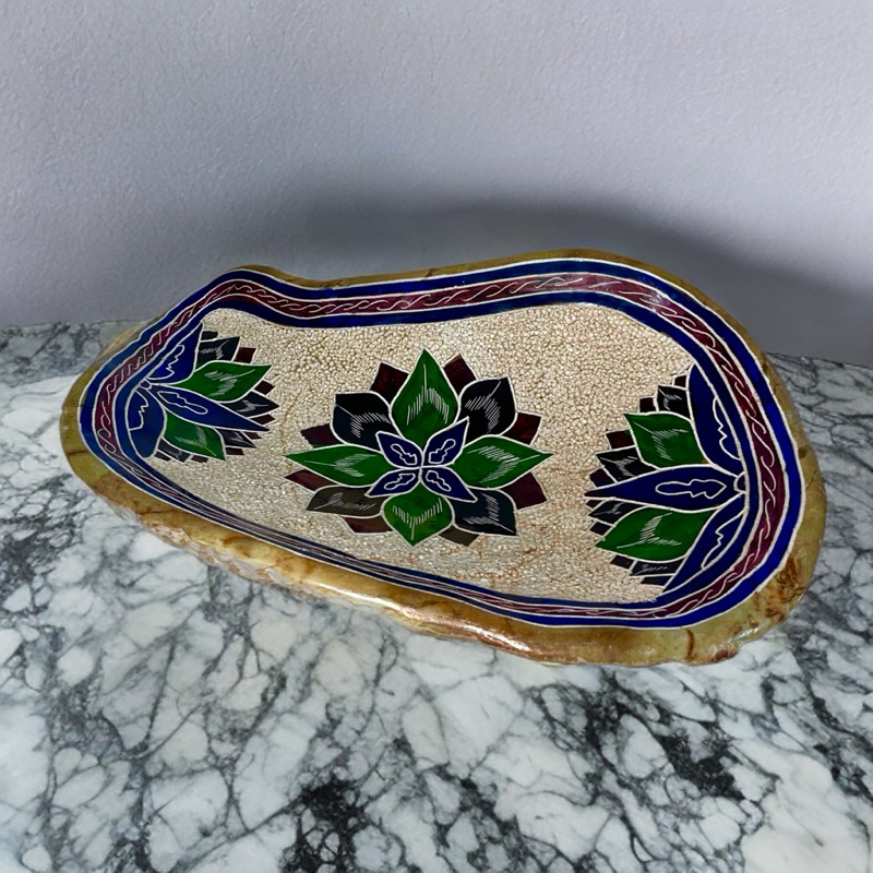 Fruteira de Pedra Sabão Enfeite Decoração Centro de Mesa Gamela