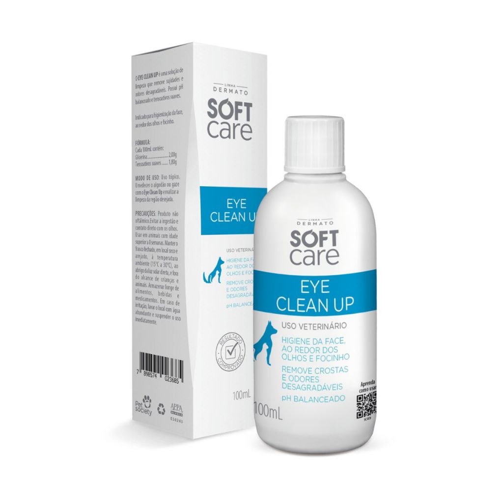 Solução de Limpeza Soft Care Eye Clean Up 100ml em Oferta na Shopee