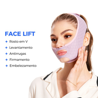 VFace Lifting Facial Efeito Rejuvenescedor Antirrugas e Firmamento Máscara de Beleza Contra Papada em Oferta na Shopee