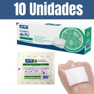 kit 10 un Curativo Band Aid Bandagem Adesiva De Feridas PU À Prova D'água De Espuma Absorvente Missner Fita De Fixação