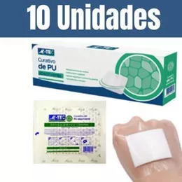 kit 10 un Curativo Band Aid Bandagem Adesiva De Feridas PU À Prova D'água De Espuma Absorvente Missner Fita De Fixação