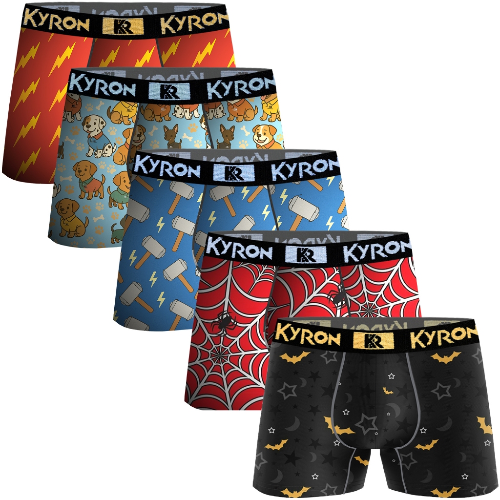 Kit 10 Cuecas Boxer Infantil Box Microfibra Para Crianças em Oferta na Shopee