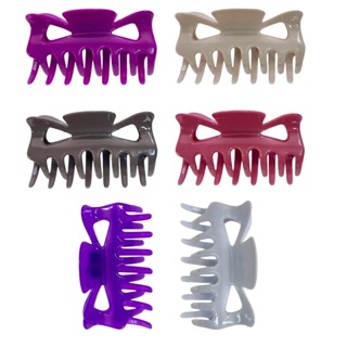 12 Piranhas Grandes Modelo Tradicional Coloridas Prendedor Para Cabelo em Oferta na Shopee