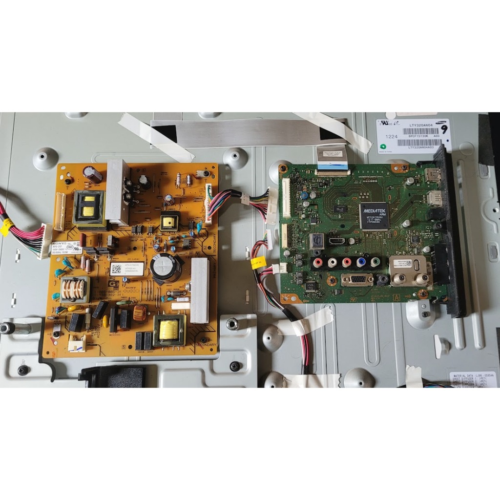 Placa principal e fonte TV Sony 32' KDL-32BX355