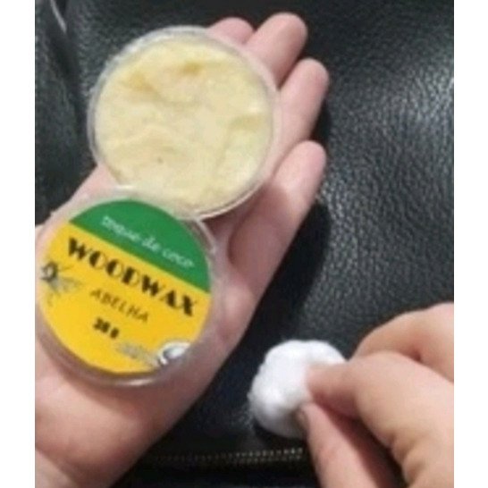 Cera de abelha aroma de coco 6 potes de 30 g
