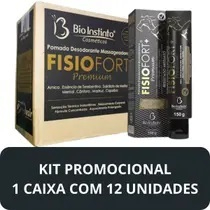 Kit c/ 12 Pomadas Fisiofort Premium 150g Bio Instinto | Massageadora Muscular | Alívio Imediato | Arnica & Mentol em Oferta na Shopee