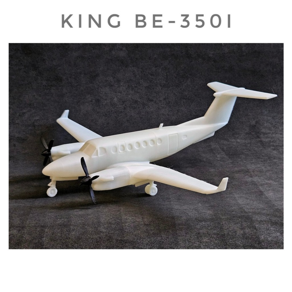 Avião King Air Be-350i Para Colecionismo Maquete Escala 1:48 1:72 Plastimodelo