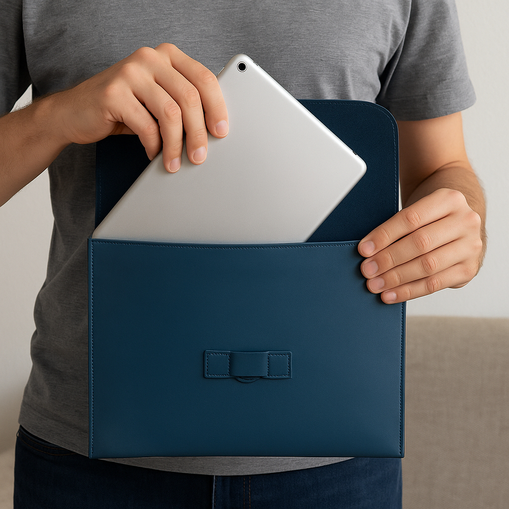 Capa Case Para Tablet iPad Até 10 Polegadas Couro Sintético