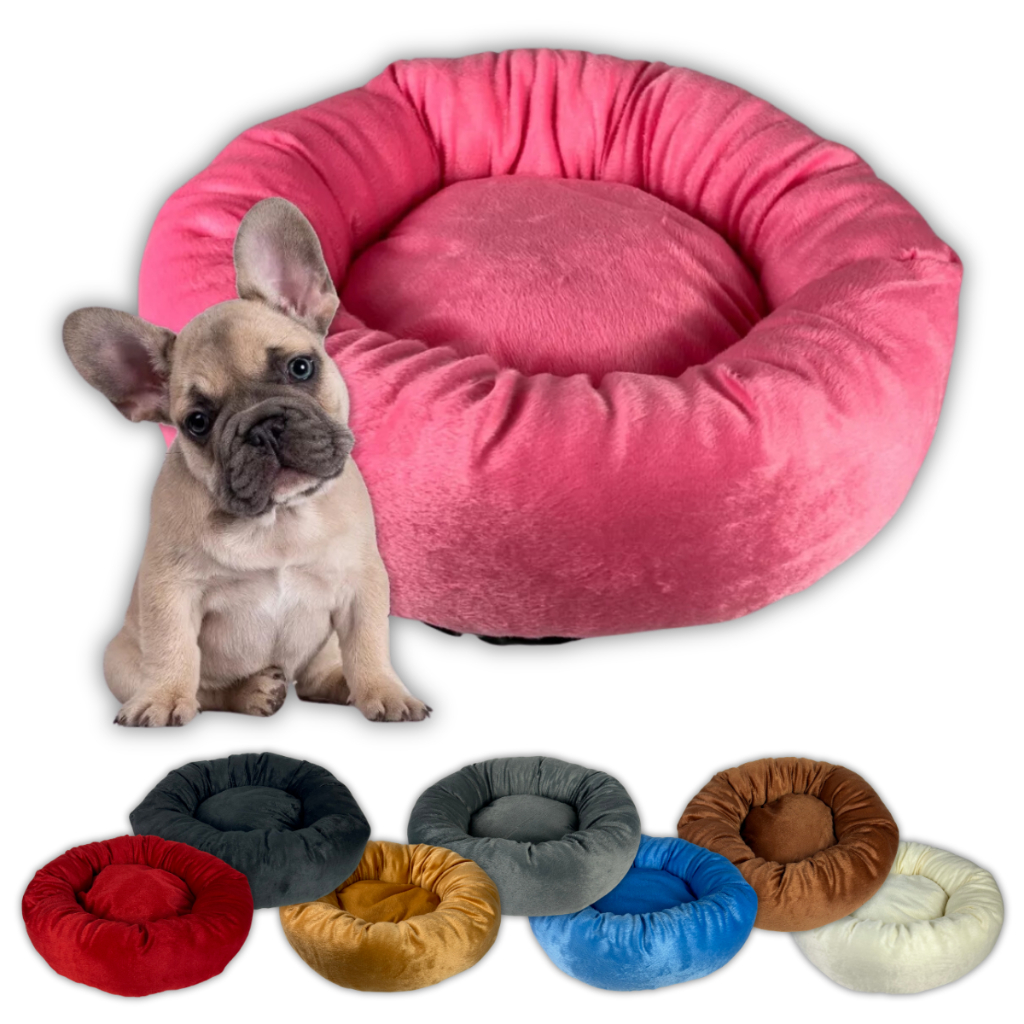 Cama Pet Cachorro Gato Pelúcia Redonda TamanhoS P, M e G