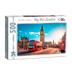 Jogo Quebra-Cabeça Paisagem 500 Peças Puzzle Big Ben Divertido Pais e Filhos