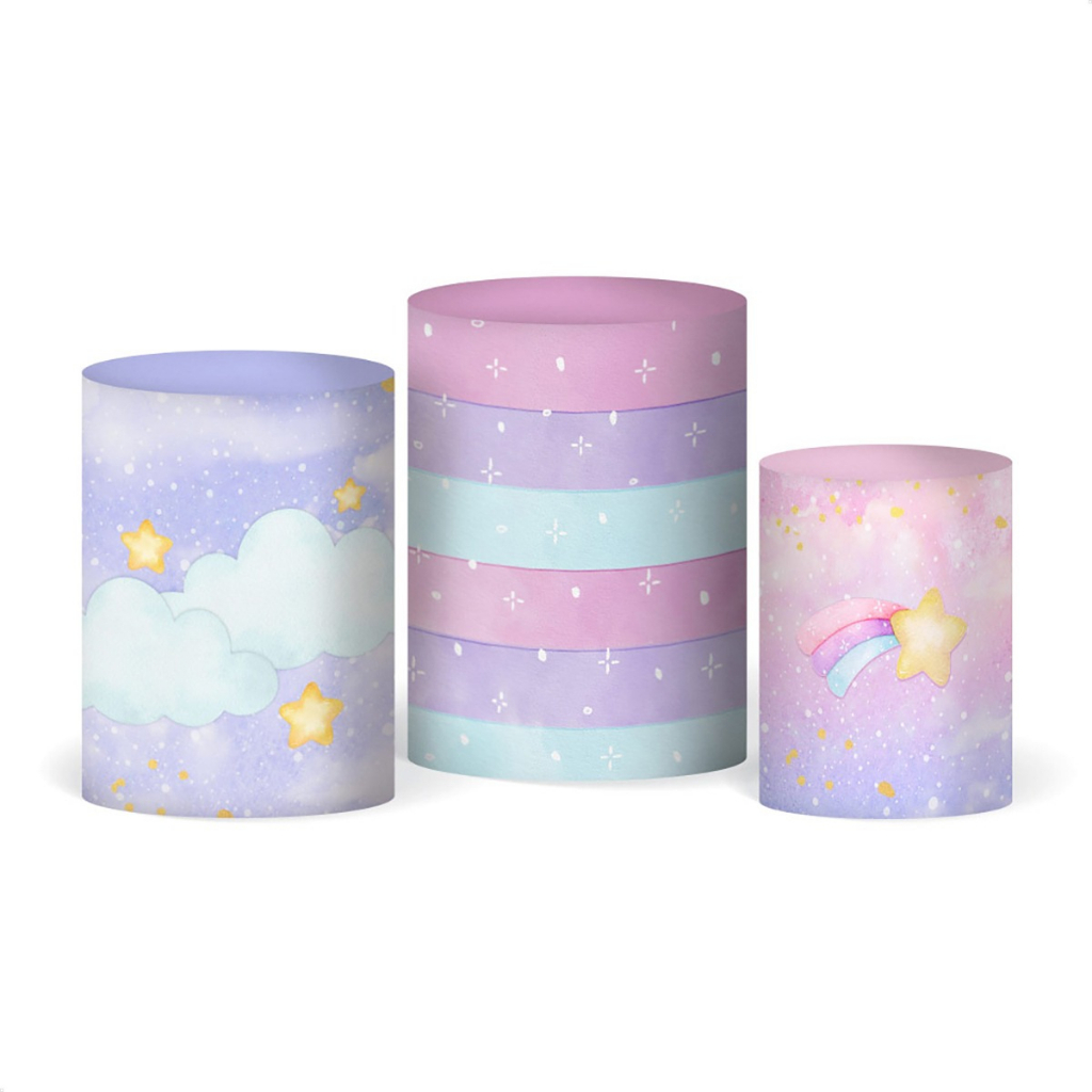 Trio Capa De Cilindro Vest Facil Tema Arco Iris Infantil em Oferta na Shopee