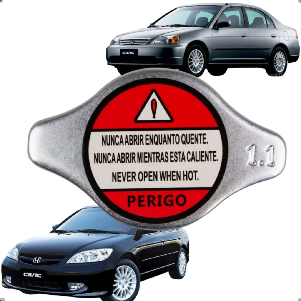 Tampa Do Radiador Honda Civic GII 1.7 1.8 2.0 2001 2002 2003 2004 2005 2006 2007 2008 2009 2010 2011 em Oferta na Shopee