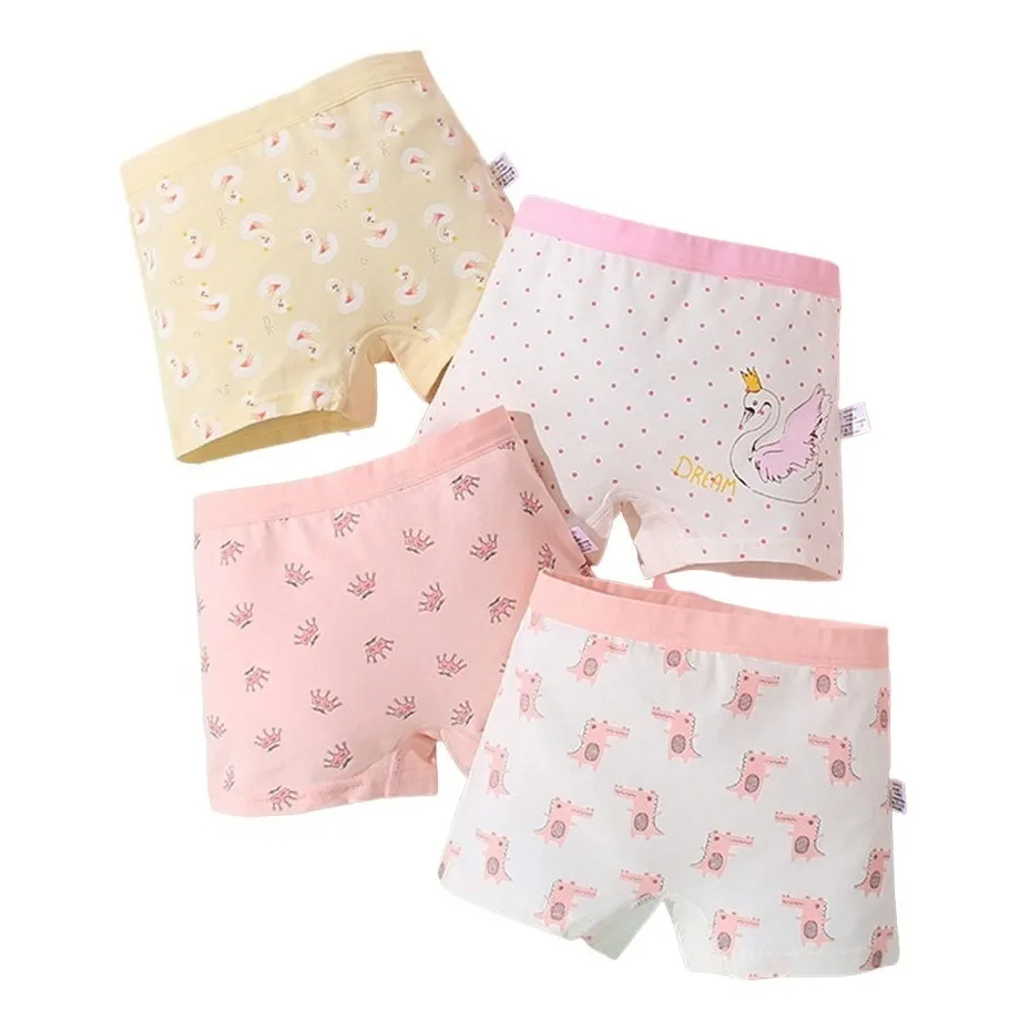 Kit 3 Calcinha Box Shortinho Feminina Menina Infantil Juvenil Boxer Calcinhas Algodão Confortável Criança Estampas Short em Oferta na Shopee