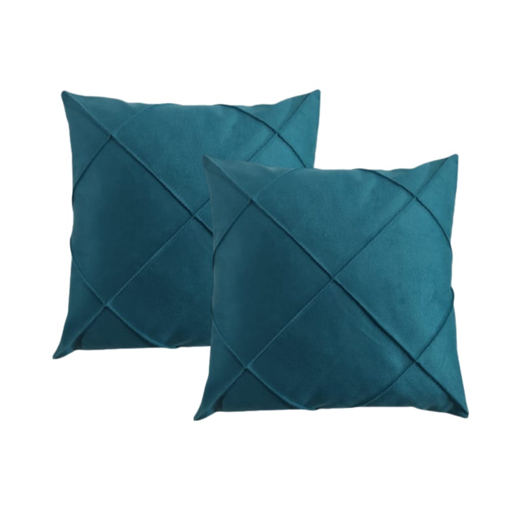 Kit Com 2 Capas de Almofadas Decorativas em Suede Drapeada 45x45cm Sala Sofá em Oferta na Shopee
