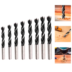 Brocas Para Madeira MDF Compensado Com 3 Pontas Em Aço Carbono Kit Com Várias Medidas A Escolha