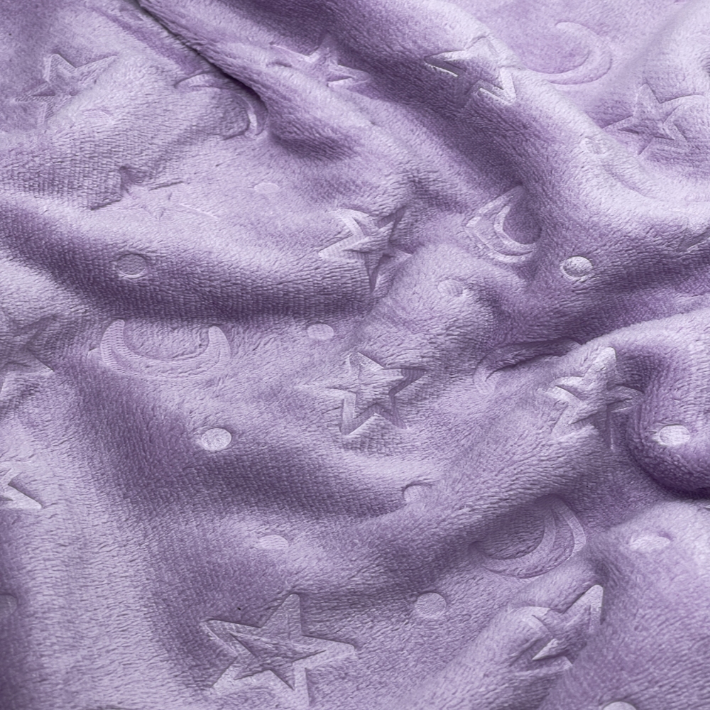 Tecido Fleece Brocado 1,0 x 1,60m Microsoft 3D Mantinha Pelúcia Manta