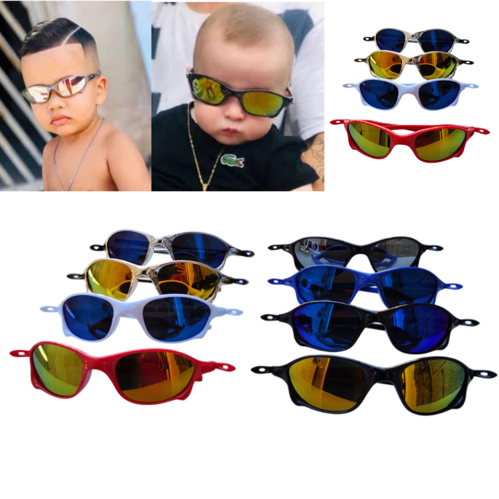 Óculos de Sol INFANTIL Plástico Criança Menino Menina Com Proteção Solar UV400
