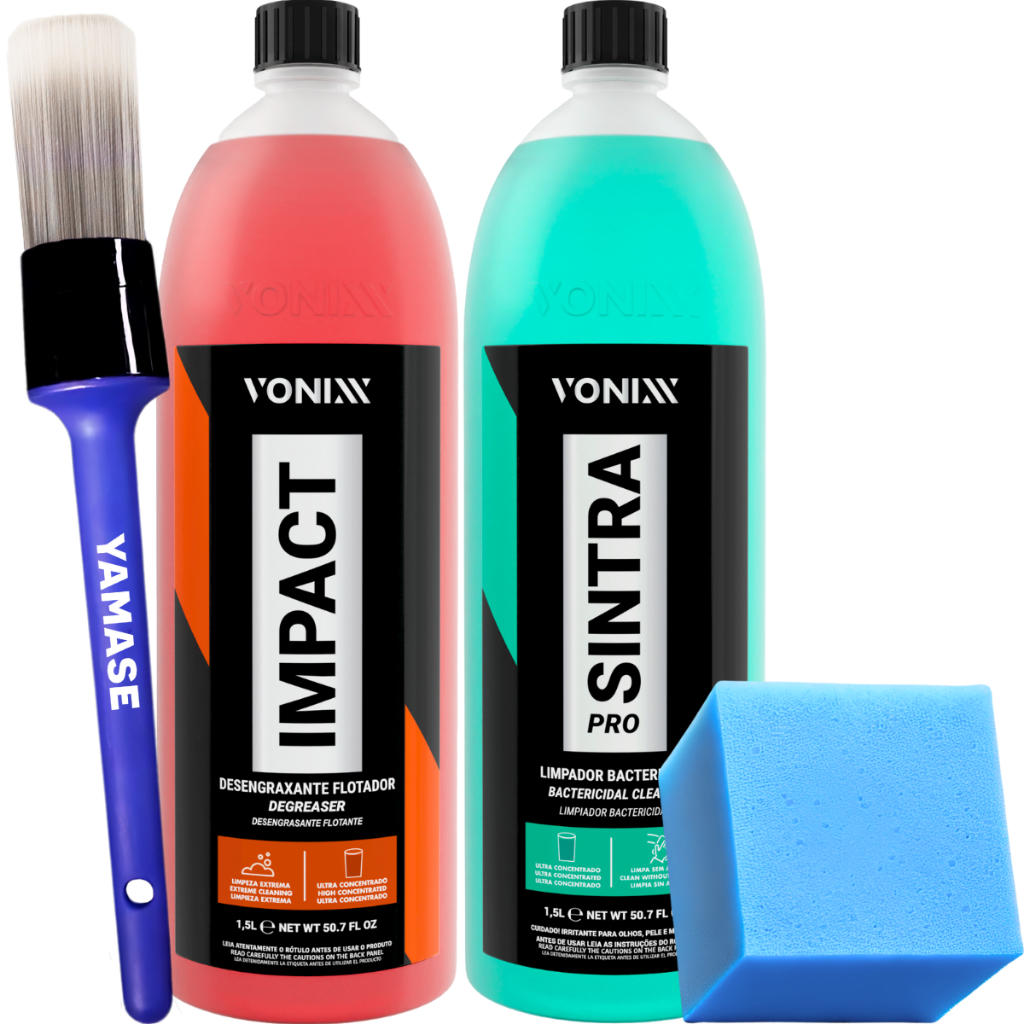 Kit Limpeza Bactericida Desengraxante Sintra Pro Impact 1,5L Vonixx - Spare Parts and Accessories for Vehicles