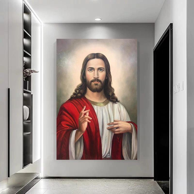 Imagem de Cristo Redentor em quadro decorativo, abençoando seu ambiente