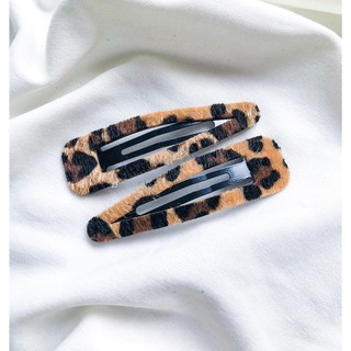 Presilha de cabelo Tictac humano animal print onça Fashion /Grampo de Cabelo /Acessórios para Cabelos