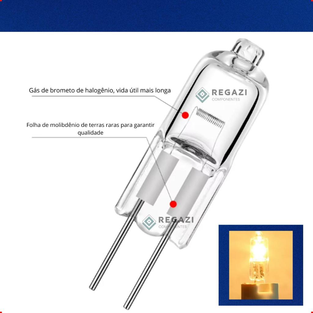 Kit 2 Lâmpadas Coifa Fischer Cadence Tramontina 12v 20w G4 — imagem 2 de 2