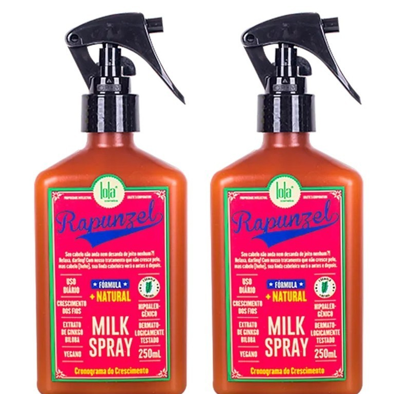 Kit Com 2 Leave-In Lola Cosmetics Rapunzel Milk Spray  250ml