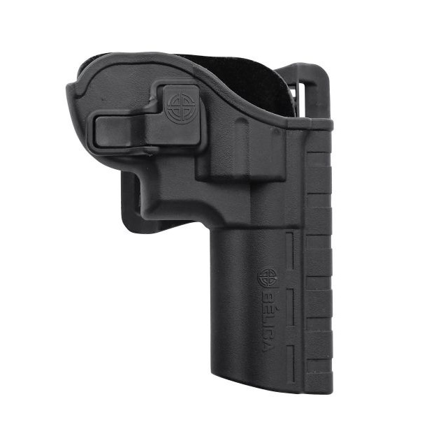 Coldre Polímero Ostensivo Forrado OWB Bélica para Revolver Taurus 6 Tiros - Passador Cinto