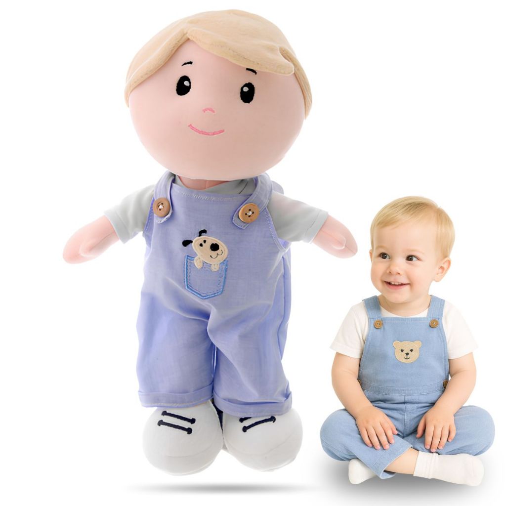 Boneco Pelúcia Menino Gael Pano Bebê Infantil Plush Antialérgico Macio Presente Naninha Fofinho em Oferta na Shopee