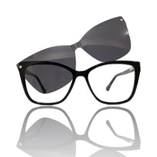 Óculos Armação Para Grau Clip on Feminino Diversos Modelos Clipon Ultra Life 2 Em 1 Grau E Solar Moderna CNFDR em Oferta na Shopee